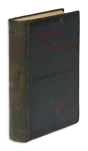 [DOSTOYEVSKY.] Dostoieffsky, Fedor. Crime and Punishment. A Russian Realistic Novel.